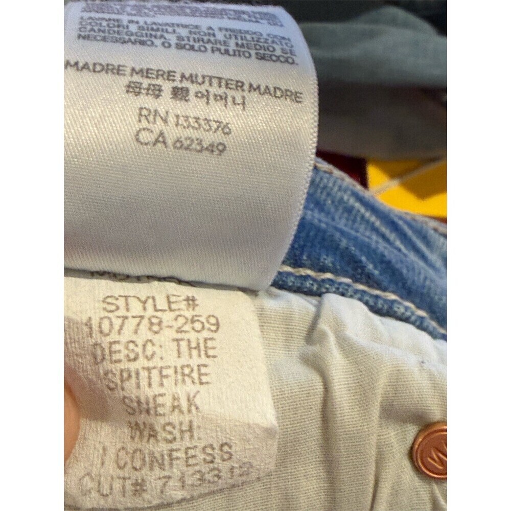 MOTHER Superior The Ditcher Jean Womens Size 31 Light Wash Blue Straight - Picture 13 of 15